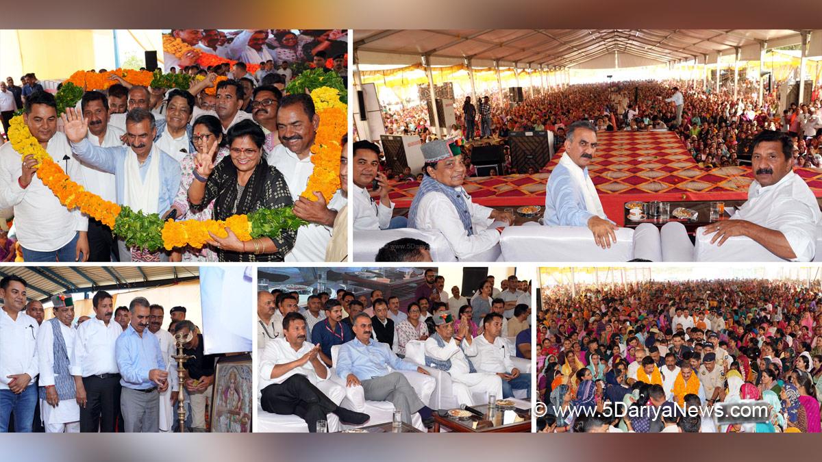 Sukhvinder Singh Sukhu releases Rs.3.27 crore under Indira Gandhi Pyari Behna Sukh Samman Nidhi Yojana for Haroli in Una