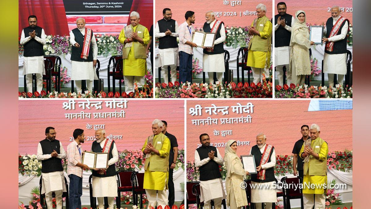 Narendra Modi, Modi, BJP, Bharatiya Janata Party, Prime Minister of India, Prime Minister, Narendra Damodardas Modi, Manoj Sinha, Lieutenant Governor J&K, Raj Bhavan, Jammu, Srinagar, Kashmir, Jammu And Kashmir, Jammu & Kashmir, Prataprao Ganpatrao Jadhav