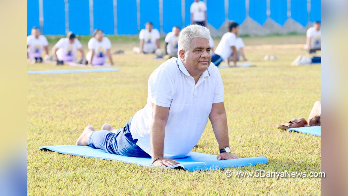 Bhupender Yadav, BJP, Bharatiya Janata Party, Union Minister for Environment Forest and Climate Change, Dehradun, 10th International Yoga Day, International Yoga Day, Yoga Day