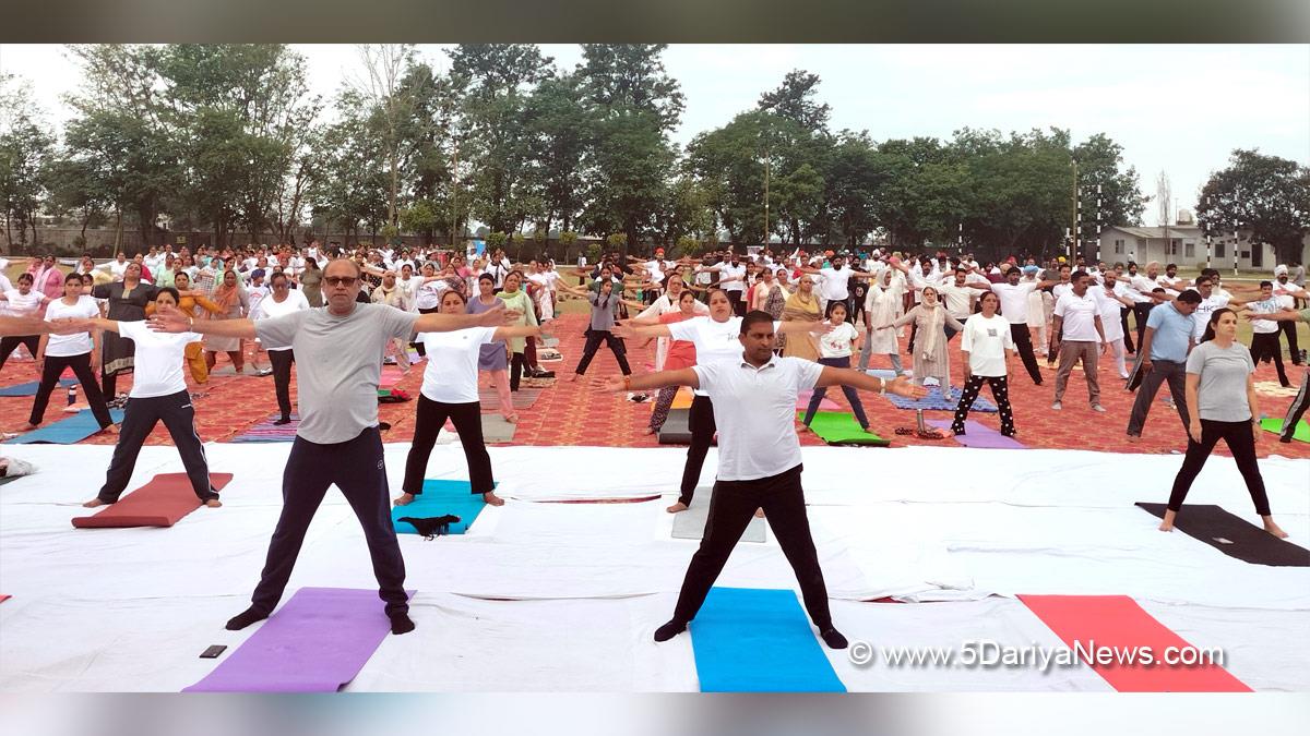 Sandeep Kumar, DC Tarn Taran, Tarn Taran, Deputy Commissioner Tarn Taran, 10th International Yoga Day, International Yoga Day, Yoga Day