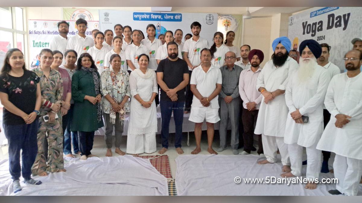Kulwant Singh, DC Moga, Deputy Commissioner Moga, Moga, 10th International Yoga Day, International Yoga Day, Yoga Day