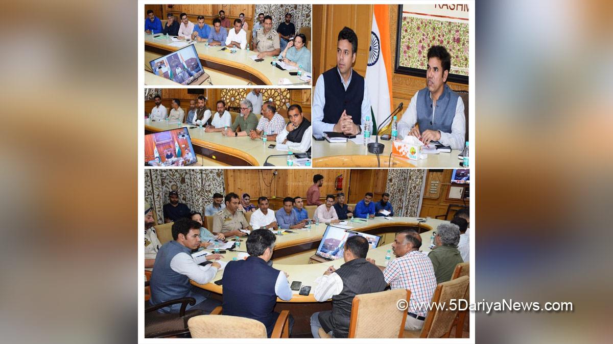 Vijay Kumar Bidhuri, Commissioner Secretary Revenue, Kashmir, Jammu And Kashmir, Jammu & Kashmir,Dr. Bilal Mohi-Ud-Din Bhat