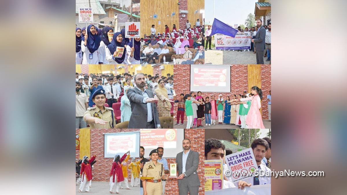 Dr Basharat Qayoom, Dr. Basharat Qayoom, Pulwama, Deputy Commissioner Pulwama, Kashmir, Jammu And Kashmir, Jammu & Kashmir, District Administration Pulwama, International Day against Drug Abuse & Illicit Trafficking
