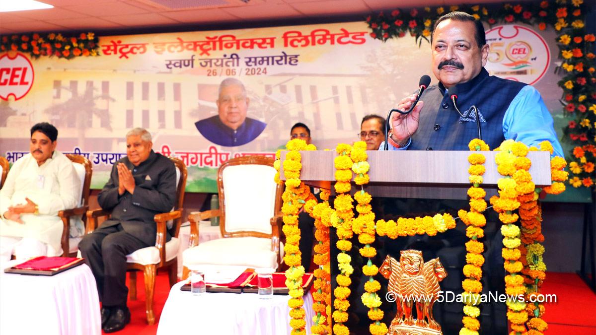 Jagdeep Dhankhar, Vice President of India, BJP, Bharatiya Janata Party, Dr Jitendra Singh, Dr. Jitendra Singh, Ghaziabad, Central Electronics Limited
