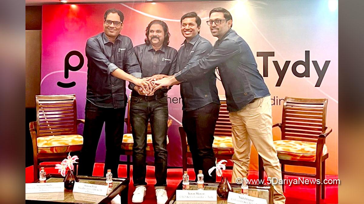 Phenom, Tydy, Mahe Bayireddi,Kiran Menon, Employee Data Platform, EDP, Hyderabad