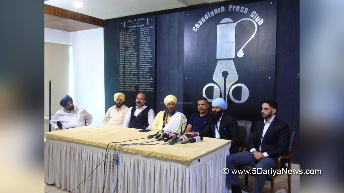 Sukhjinder Gill, Chandigarh Press Club,Baba Gurpreet Singh Ji Udasin, Udaseen Taksal International, Chandigarh