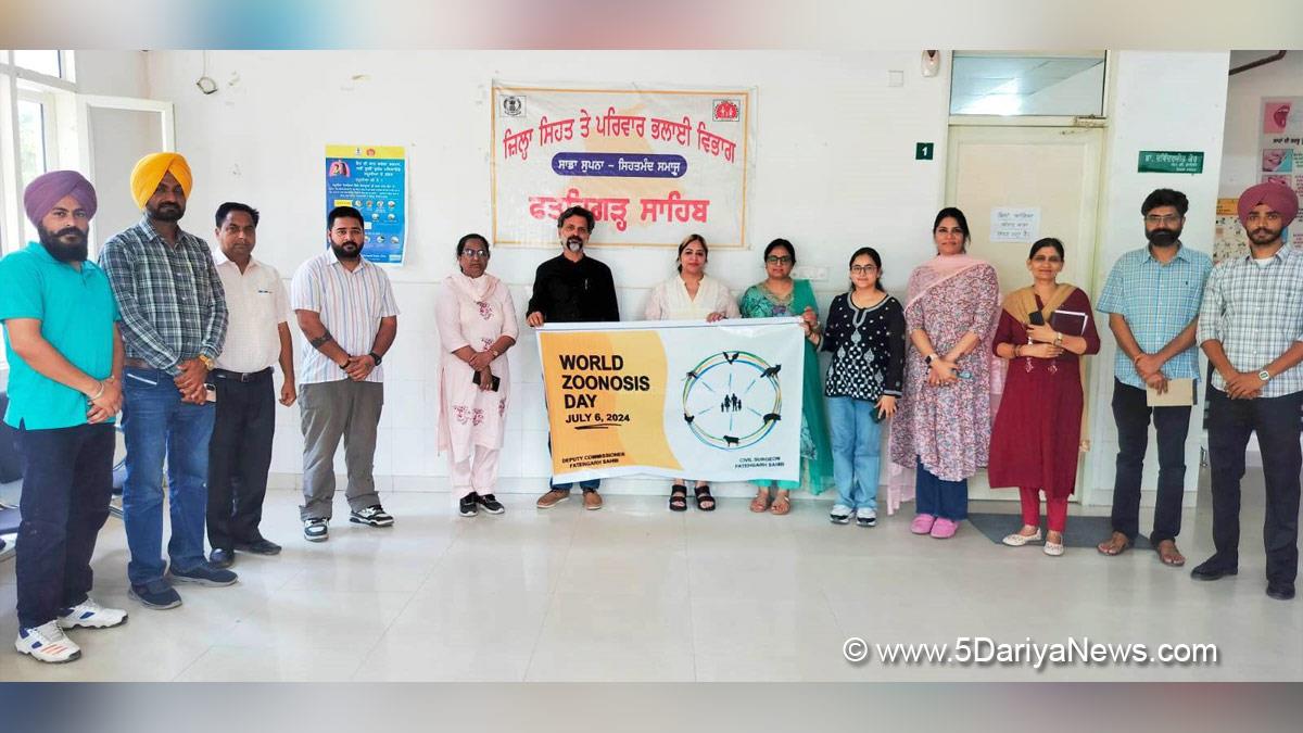Health, Davinderjit Kaur, Civil Surgeon Fatehgarh Sahib, World Zoonoses Day