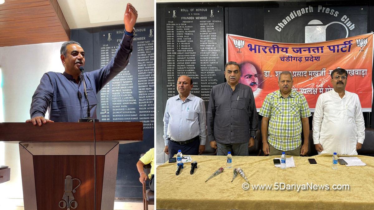 Sanjay Tondon,Jatinder Pal Malhotra, BJP Chandigarh, Bharatiya Janata Party, BJP