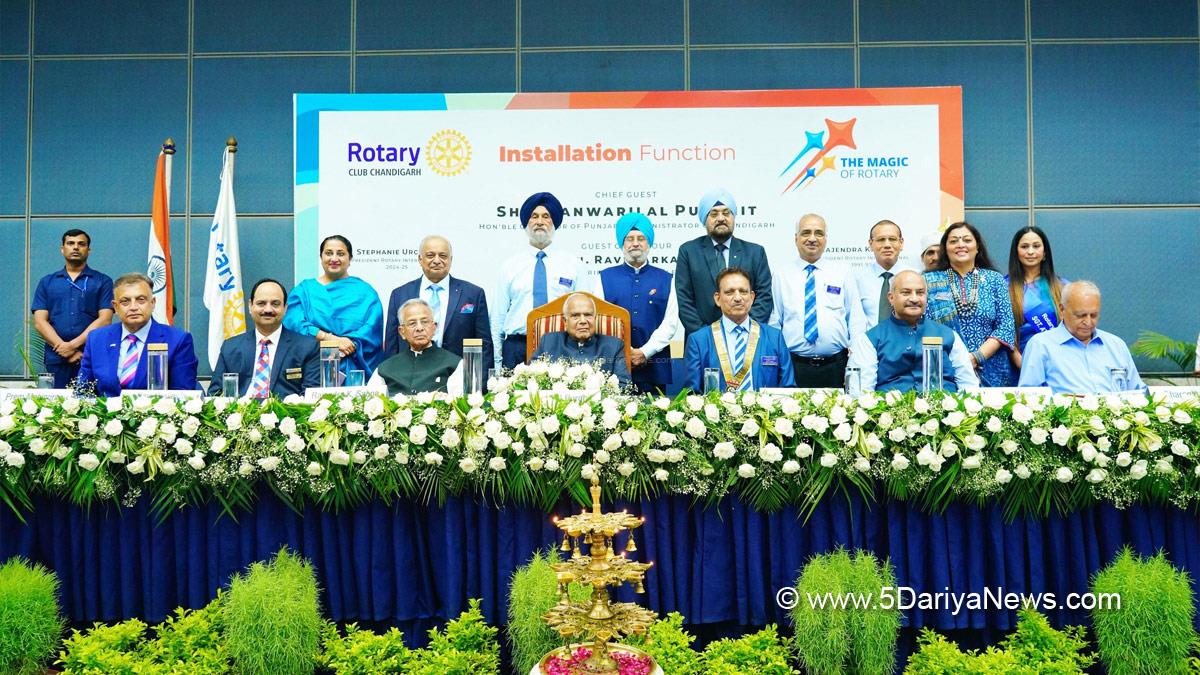 Banwari Lal Purohit, Banwarilal Purohit, Governor of Punjab, Punjab Governor, Punjab Raj Bhavan, Rotary Club of Chandigarh, Ek Paudhaa Maa ke Naam, Rtn Jatinder Kapur