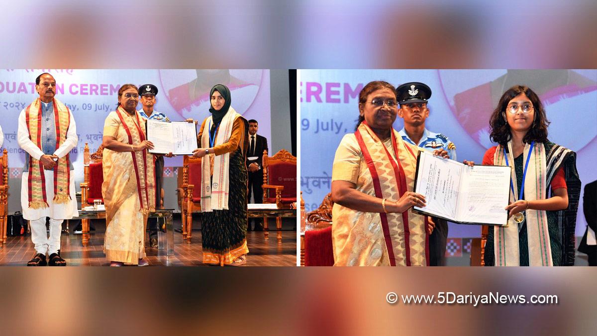 Droupadi Murmu, President of India, President, Indian President, Rashtrapati, NISER, Bhubaneswar, National Institute of Science Education and Research