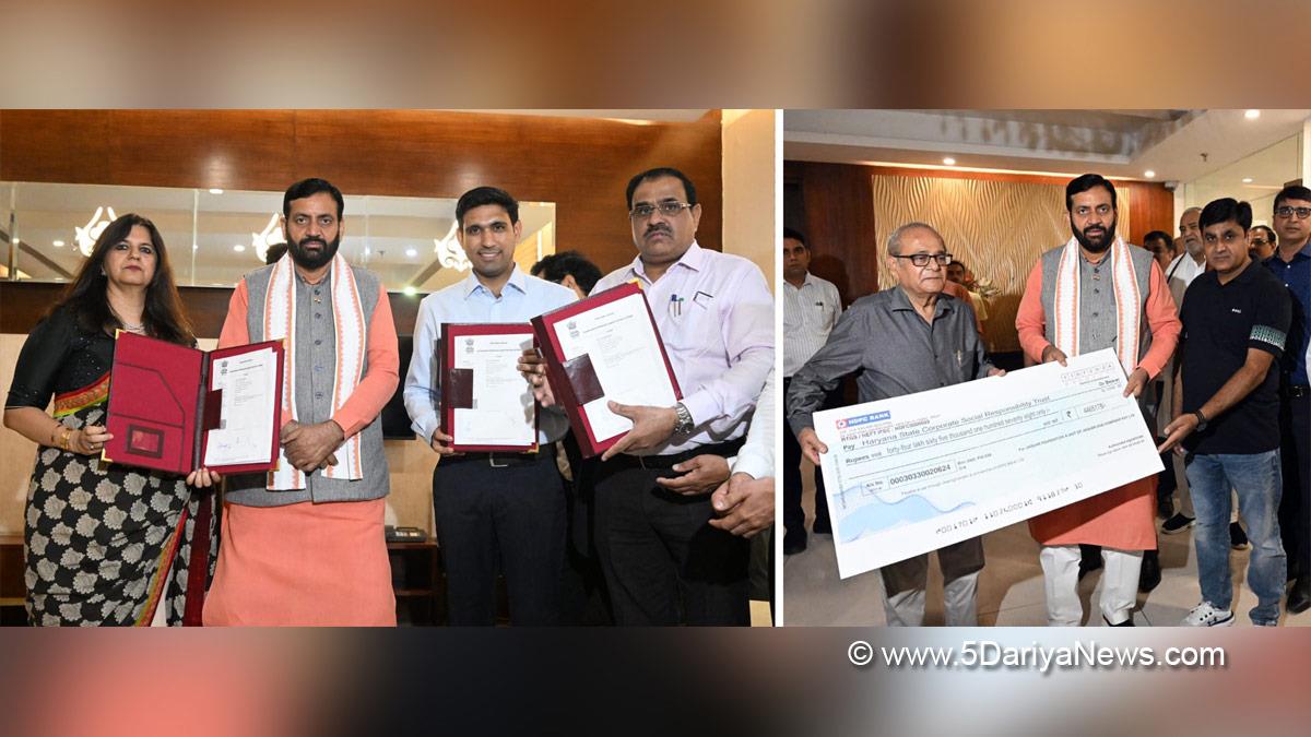 Nayab Singh Saini, Haryana, Bharatiya Janata Party, BJP, Haryana Chief Minister, Chief Minister of Haryana, BJP Haryana, The Animal Care Organization, TACO, Anil Agarwal Foundation