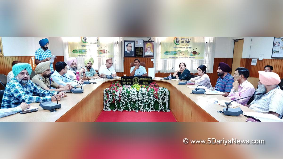 Sandeep Kumar, DC Tarn Taran, Tarn Taran, Deputy Commissioner Tarn Taran