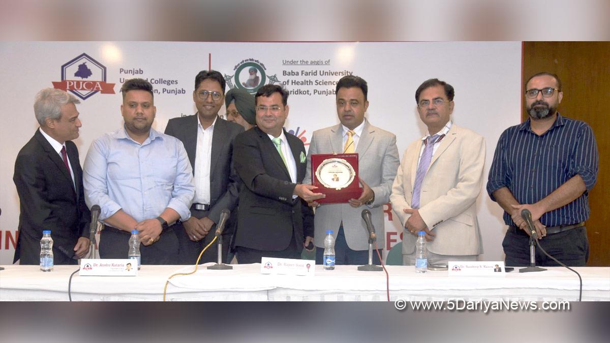 Baba Farid University of Health Sciences, BFUHS, Dr. Rajeev Sood, Vice Chancellor, Punjab Unaided Colleges Association, PUCA, Mohali 