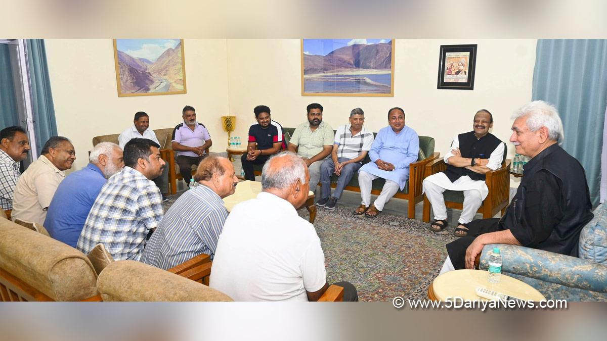 Manoj Sinha, Lieutenant Governor J&K, Raj Bhavan, Jammu, Srinagar, Kashmir, Jammu And Kashmir, Jammu & Kashmir, Devender Singh Rana