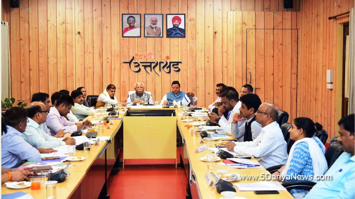 Manohar Lal Khattar, Union Minister of Power and Minister of Housing & Urban Affairs, Ministry of Power and Minister of Housing & Urban Affairs, BJP, Bharatiya Janata Party, Pushkar Singh Dhami, Dehradun, Uttarakhand