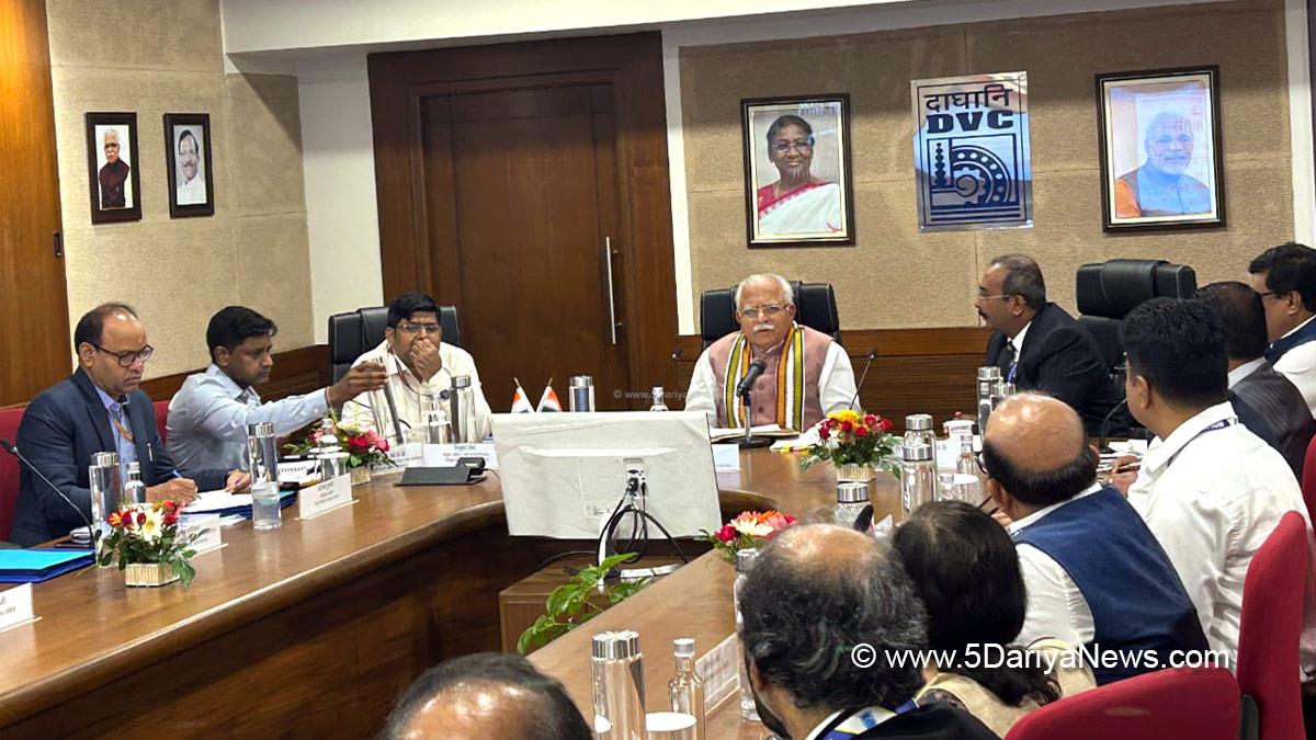 Manohar Lal Khattar, Union Minister of Power and Minister of Housing & Urban Affairs, Ministry of Power and Minister of Housing & Urban Affairs, BJP, Bharatiya Janata Party, Kolkata, Damodar Valley Corporation