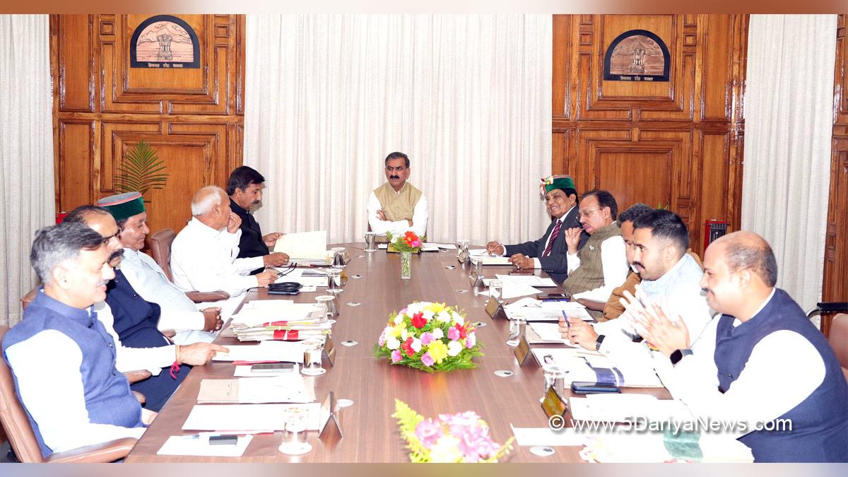 Sukhvinder Singh Sukhu, Himachal Pradesh, Himachal, Congress, Indian National Congress, Himachal Congress, Shimla, Chief Minister of Himachal Pradesh, Cabinet Decisions Himachal