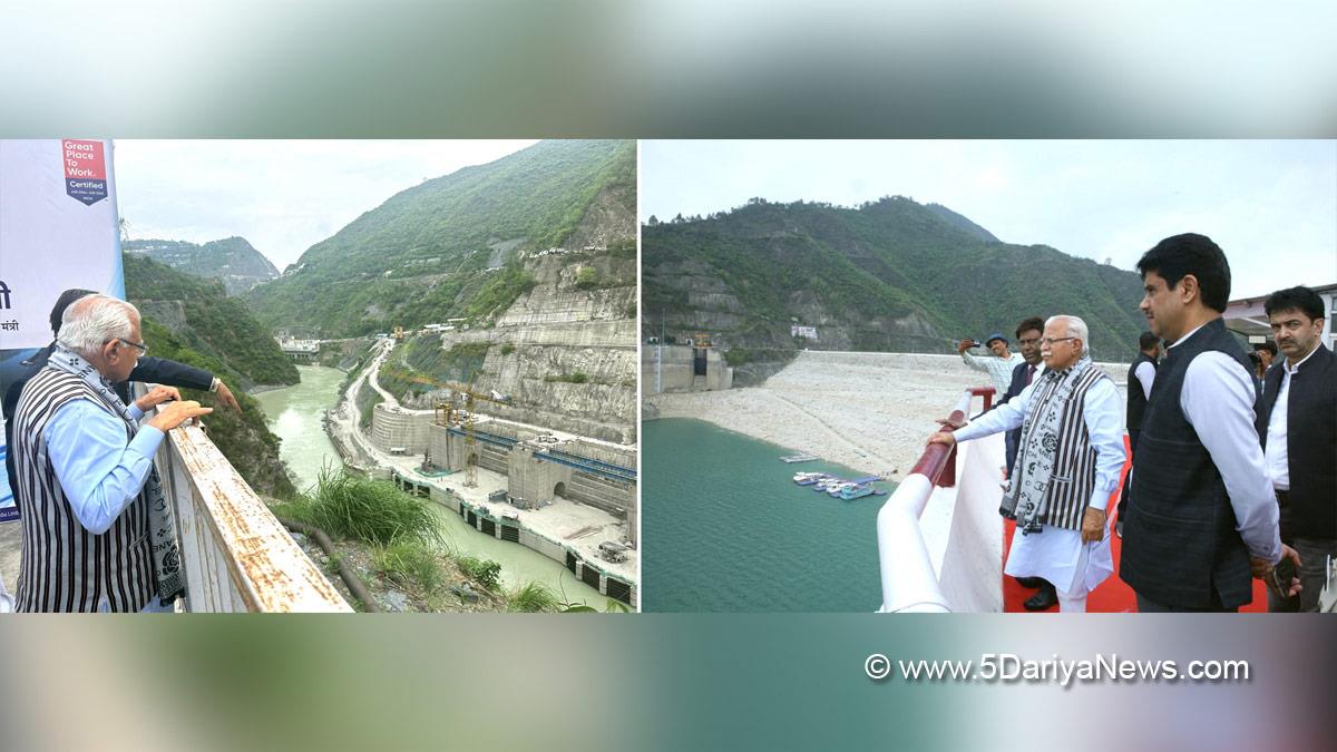 Manohar Lal Khattar, Union Minister of Power and Minister of Housing & Urban Affairs, Ministry of Power and Minister of Housing & Urban Affairs, BJP, Bharatiya Janata Party, Garhwal, Uttarakhand, Tehri Power Complex, ehri Garhwal, Uttarakhand, Tehri Pumped Storage Plant