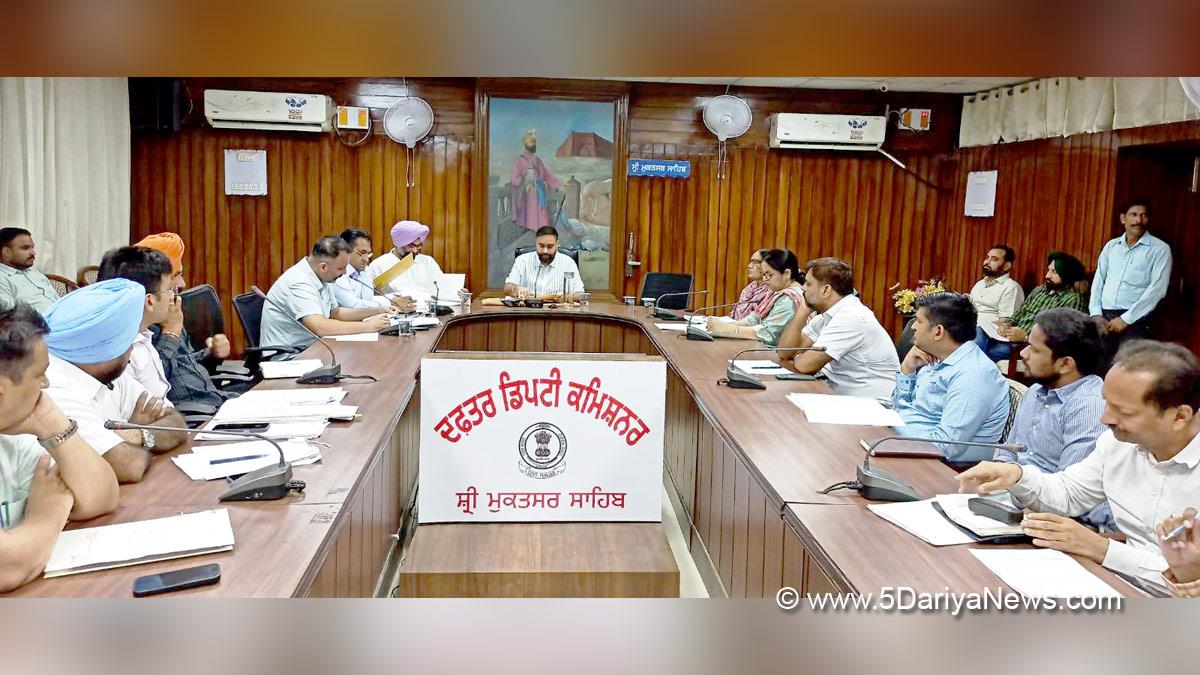 Harpreet Singh Sudan, DC Sri Mukatsar Sahib, Sri Mukatsar Sahib, Deputy Commissioner Sri Mukatsar Sahib, Dr. Sanjeev Kumar