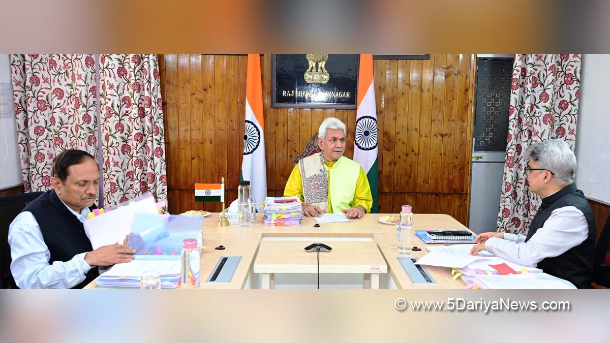 Manoj Sinha, Lieutenant Governor J&K, Raj Bhavan, Jammu, Srinagar, Kashmir, Jammu And Kashmir, Jammu & Kashmir, Rajiv Rai Bhatnagar, Rajeev Rai Bhatnagar