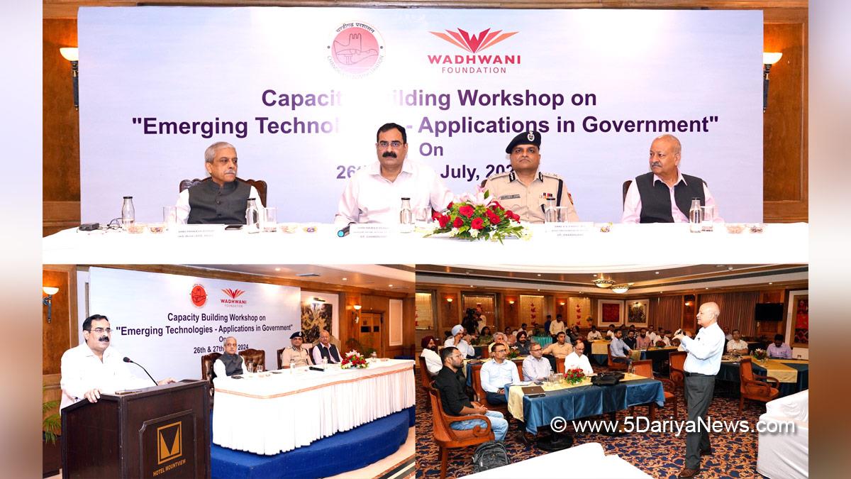 Rajeev Verma,Vinay Partap Singh, Ajay Chagti, UT Administrator, Emerging Technologies Applications in Government, Chandigarh Administration