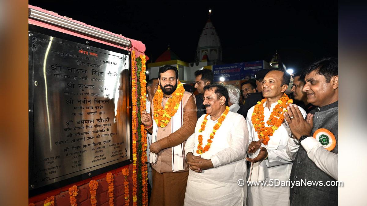 Nayab Singh Saini, Haryana, Bharatiya Janata Party, BJP, Haryana Chief Minister, Chief Minister of Haryana, BJP Haryana, Naveen Jindal, Subhash Sudha, Kurukshetra, Valmiki Dharamshala, Maharishi Valmiki temple, Lord Maharishi Valmiki