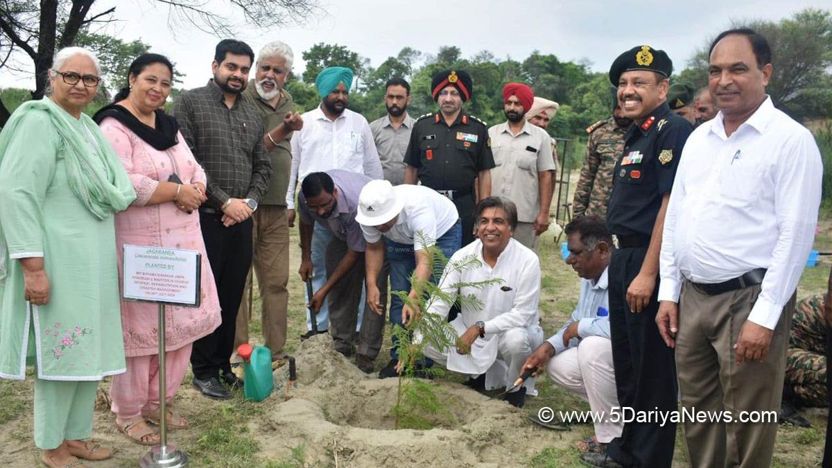 Bram Shanker Jimpa, AAP, Aam Aadmi Party, Aam Aadmi Party Punjab, AAP Punjab, Government of Punjab, Punjab Government, Hoshiarpur, Tree Plantation, Forest Plantation, Plantation forestry, Tree Planting, Tree Plantation Drive, Plants Sapling, Tree Plantation Drive 2024