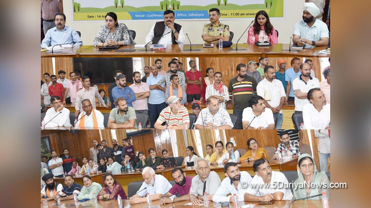 Alok Kumar, Saloni Rai, Udhampur, DDC Udhampur, District Development Commissioner Udhampur, Kashmir, Jammu And Kashmir, Jammu & Kashmir, District Administration Udhampur