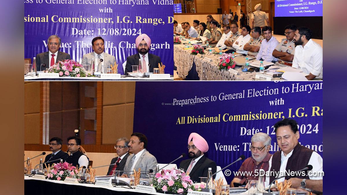 Pankaj Agarwal, Election Commision Haryana, ECI, Chief Electoral Officer Haryana, Chief Election Commissioner India, Rajiv Kumar,, Gyanesh Kumar, Dr. Sukhbir Singh Sandhu, Haryana Assembly elections