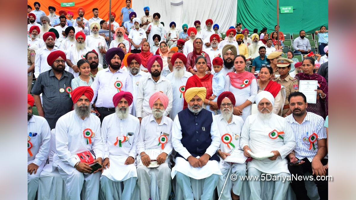 Harpal Singh Cheema, Advocate Harpal Singh Cheema, AAP, Aam Aadmi Party, Aam Aadmi Party Punjab, AAP Punjab, Government of Punjab, Punjab Government,Gurlal Singh Ghanaur, Showkat Ahmad Parray, DC Patiala, Deputy Commissioner Patiala, Patiala, Independence Day, 15 August, 78th Independence Day, Independence Day of India, Tringa, Har Ghar Tringa