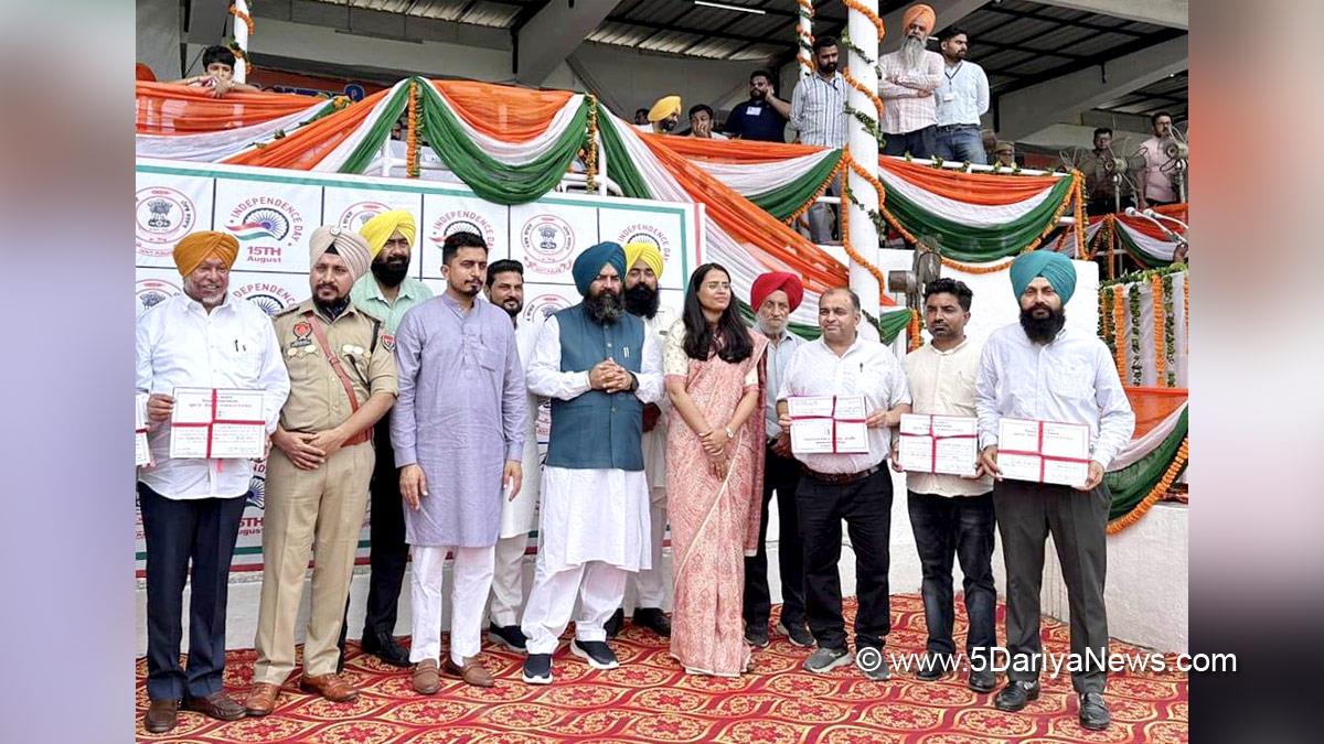 Jai Krishan Rouri, Jai Krishan, Jai Krishan Singh Rouri, AAP, Aam Aadmi Party, Aam Aadmi Party Punjab, AAP Punjab, Government of Punjab, Punjab Government, Dinesh Chadha, Preeti Yadav, DC Ropar, Dr. Preeti Yadav, Deputy Commissioner Ropar, Rupnagar, Ropar, Independence Day, 15 August, 78th Independence Day, Independence Day of India, Tringa, Har Ghar Tringa