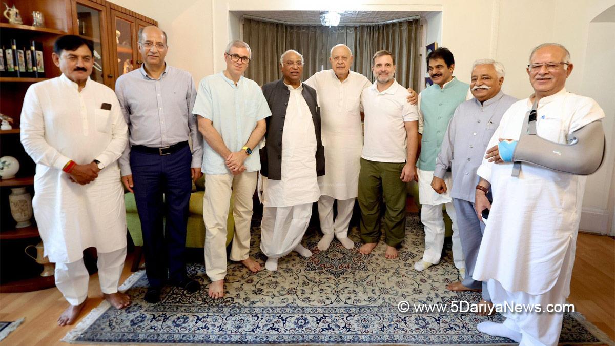 Rahul Gandhi, Indian National Congress, Congress, All India Congress Committee, Mallikarjun Kharge, Omar Abdullah, Dr. Farooq Abdullah