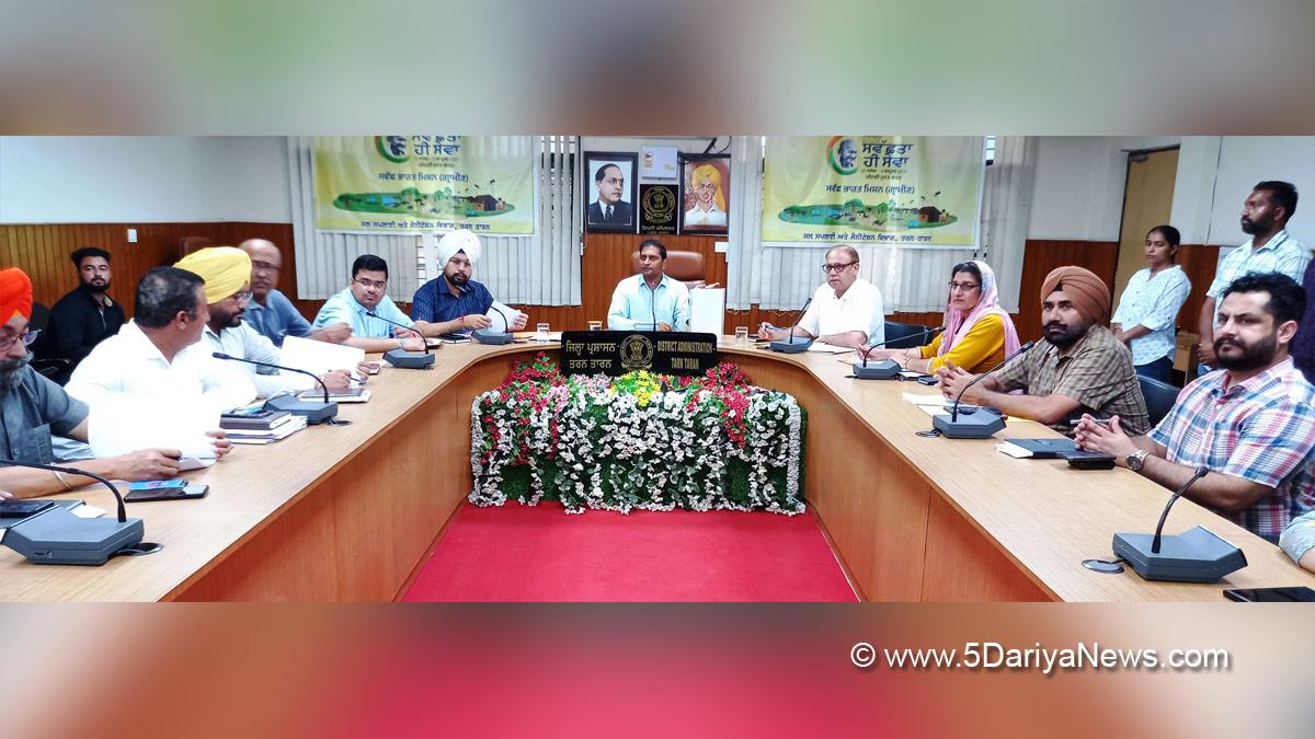 Sandeep Kumar, DC Tarn Taran, Tarn Taran, Deputy Commissioner Tarn Taran