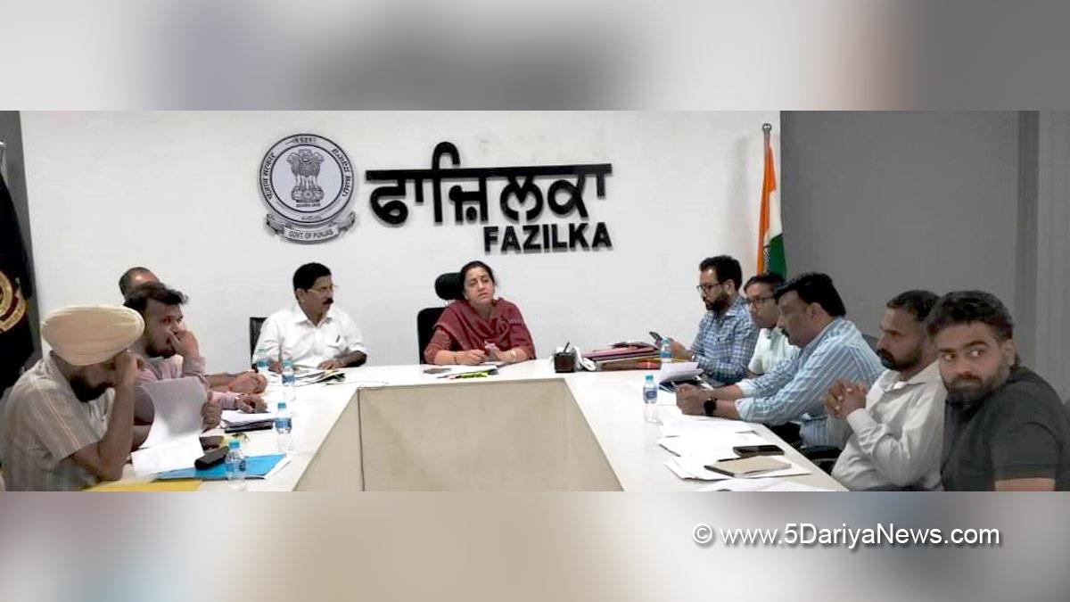 Senu Duggal, DC Fazilka, Fazilka, Deputy Commissioner Fazilka