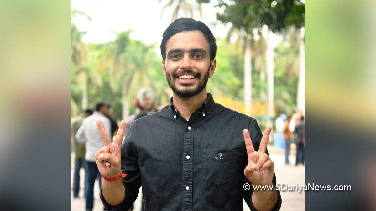 Prince Chaudhary, AAP, Aam Aadmi Party, AAP Punjab, Aam Aadmi Party Punjab, Chhatra Yuva Sangharsh Samiti, CYSS, PU Election, PU Student Council Elections