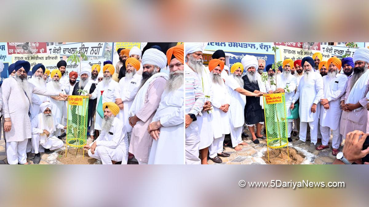 SGPC, Religious, Dharmik, Shiromani Gurdwara Parbandhak Committee, Harjinder Singh Dhami, Tree Plantation, Forest Plantation, Plantation forestry, Tree Planting, Tree Plantation Drive, Plants Sapling, Tree Plantation Drive 2024