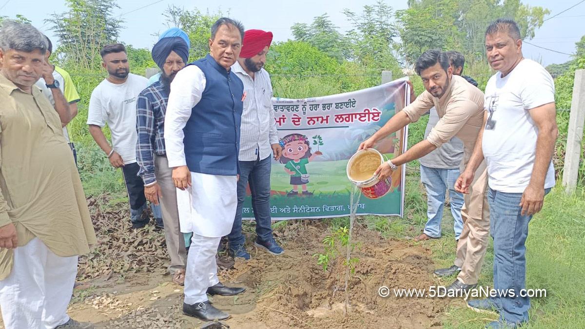 Raj Kumar Chabbewal, AAP, Aam Aadmi Party, Aam Aadmi Party Punjab, AAP Punjab, Hoshiarpur, Tree Plantation, Forest Plantation, Plantation forestry, Tree Planting, Tree Plantation Drive, Plants Sapling, Tree Plantation Drive 2024