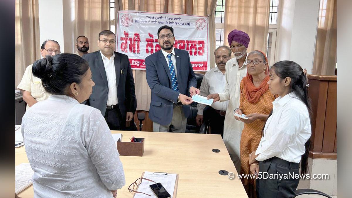 Judicairy, District Legal Services Authority, Lok Adalat,Barnala