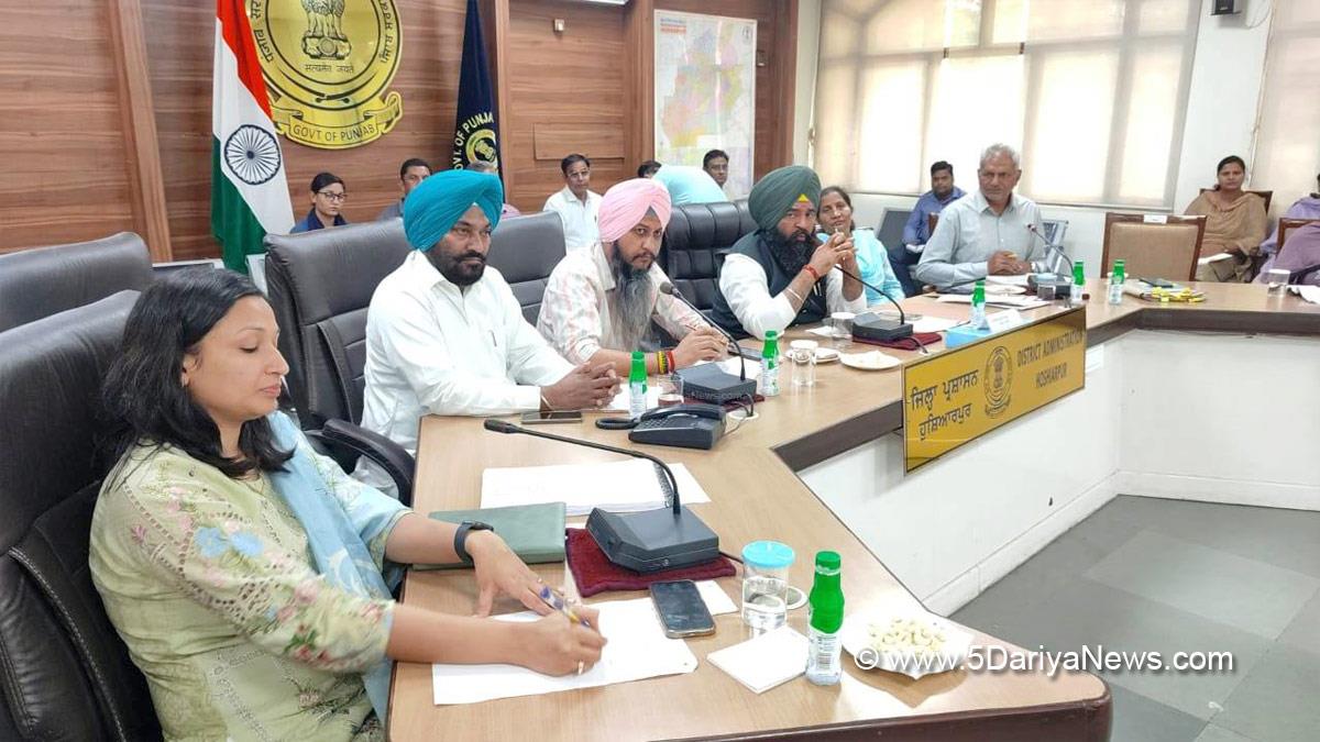 Jai Krishan Rouri, Jai Krishan, Jai Krishan Singh Rouri, AAP, Aam Aadmi Party, Aam Aadmi Party Punjab, AAP Punjab, Government of Punjab, Punjab Government, Karambir Singh Ghuman, Jivan Singh Sangowal, Naresh Puri, Komal Mittal, DC Hoshiarpur, Deputy Commissioner Hoshiarpur, Hoshiarpur