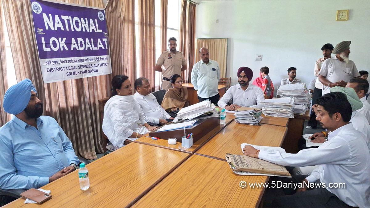 Judicairy, District Legal Services Authority, Lok Adalat, Sri Mukatsar Sahib