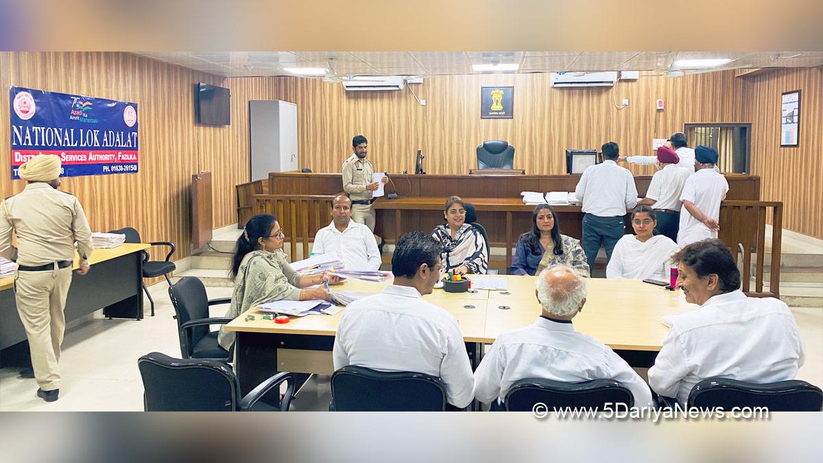 Judicairy, District Legal Services Authority, Lok Adalat, Fazilka