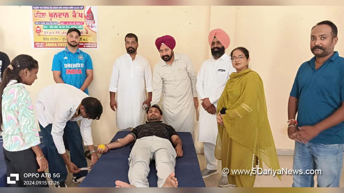 Lakhbir Singh Rai, Fatehgarh Sahib, AAP, Aam Aadmi Party, Aam Aadmi Party Punjab, AAP Punjab, Blood Camp, Blood Donation Camp