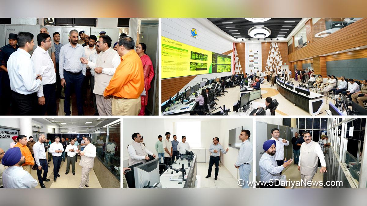 Rajeev Verma, Chandigarh Administration, Mandip Brar, Centre for Cyber Operations and Security, CENCOPS,Vinay Pratap Singh, Integrated Command and Control Centre, ICCC, Police Command Control Centre, PCCC