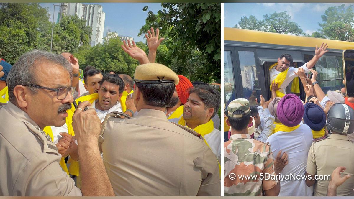 Mohit Mohindra , Punjab Youth Congress, Congress, Punjab Congress, Protest, Agitation, Demonstration