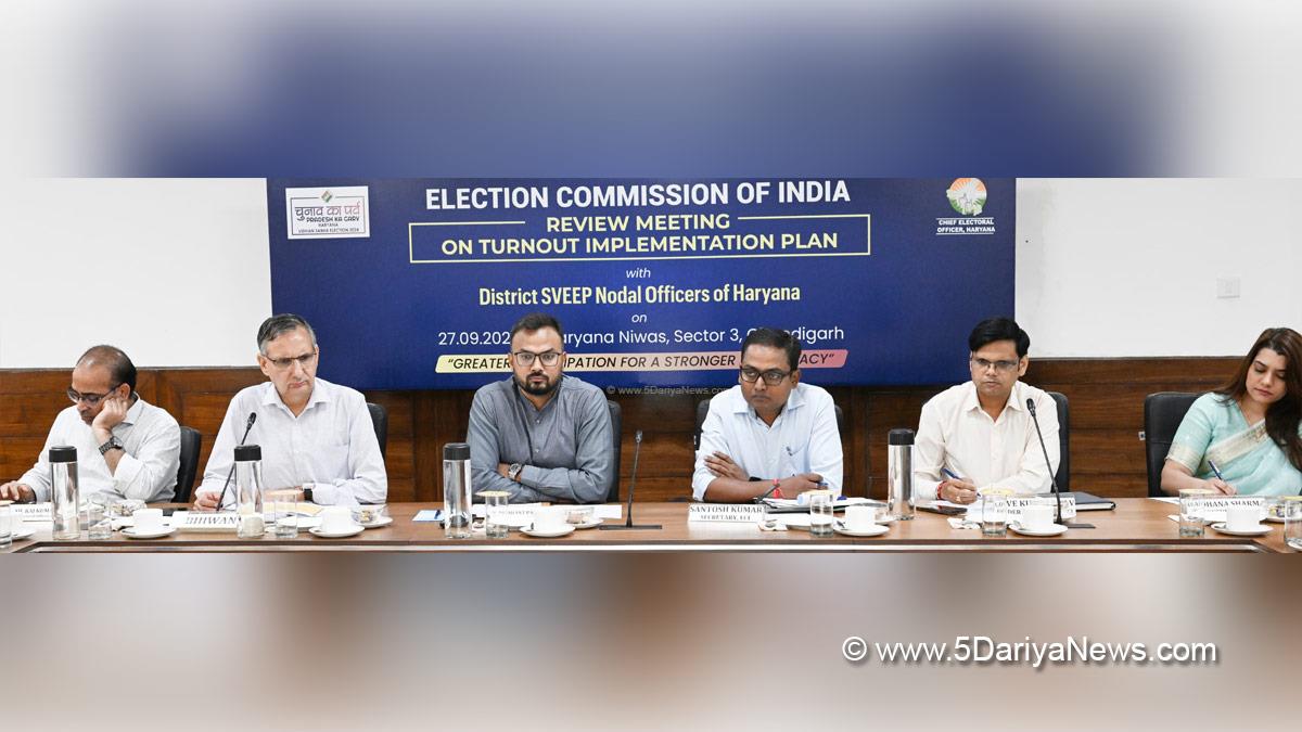 Pankaj Agarwal, Election Commision Haryana, ECI, Chief Electoral Officer Haryana, CEO Haryana, Haryana Legislative Assembly Elections