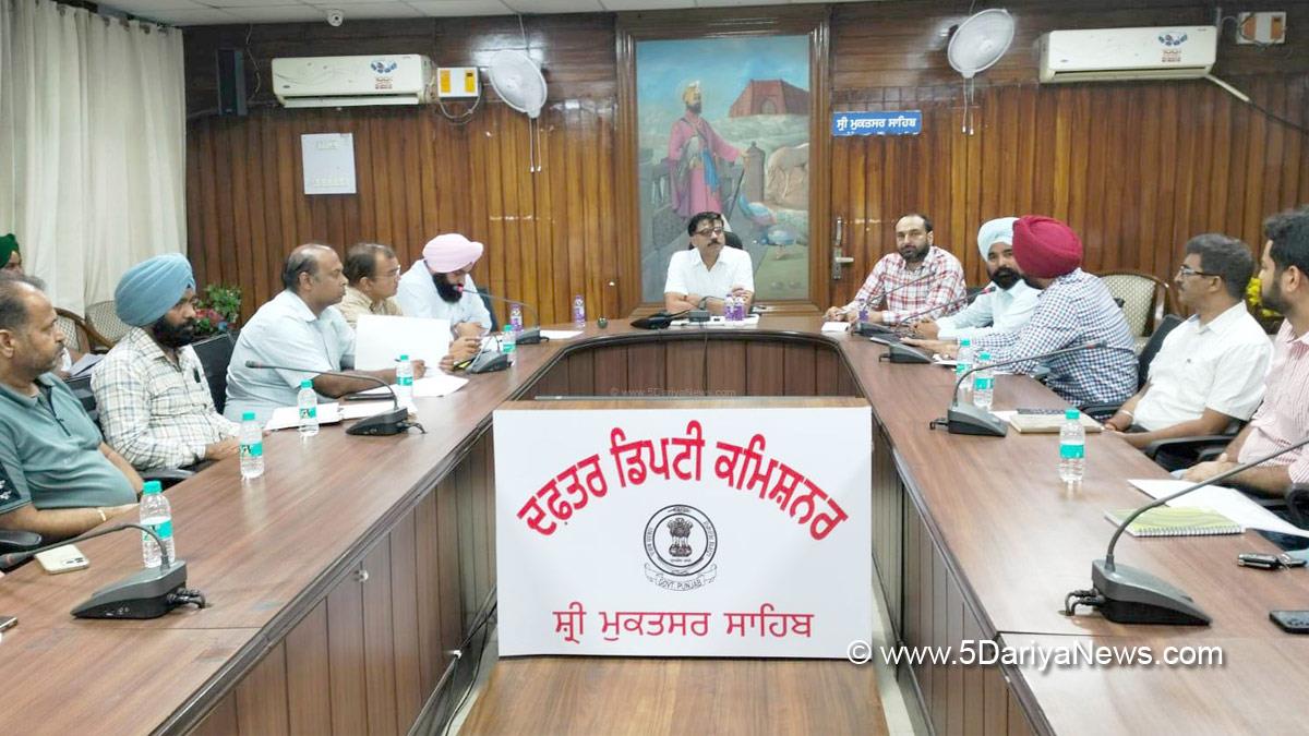 Rajesh Tripathi, DC Sri Mukatsar Sahib, Sri Mukatsar Sahib, Deputy Commissioner Sri Mukatsar Sahib