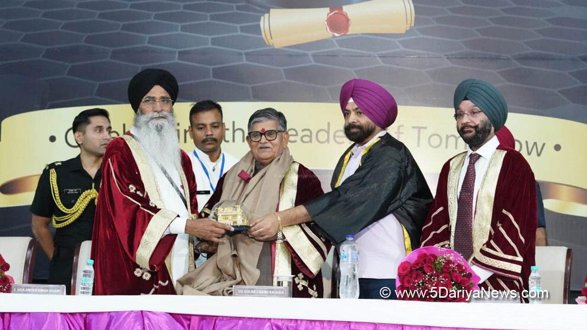 SGPC, Religious, Dharmik, Shiromani Gurdwara Parbandhak Committee, Harjinder Singh Dhami, Gulab Chand Kataria, Governor of Punjab, Punjab Governor