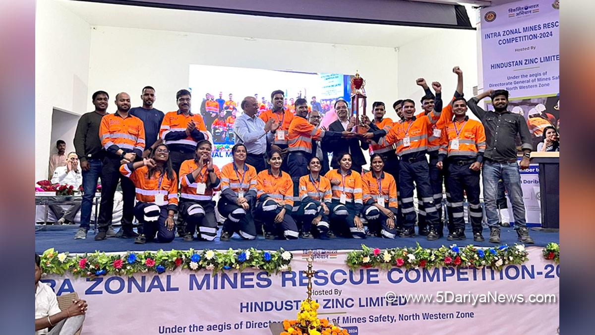 Hindustan Zinc Limited, Intra-Zonal Mine Rescue Competition, R.T. Mandekar, Arun Misra, New Delhi