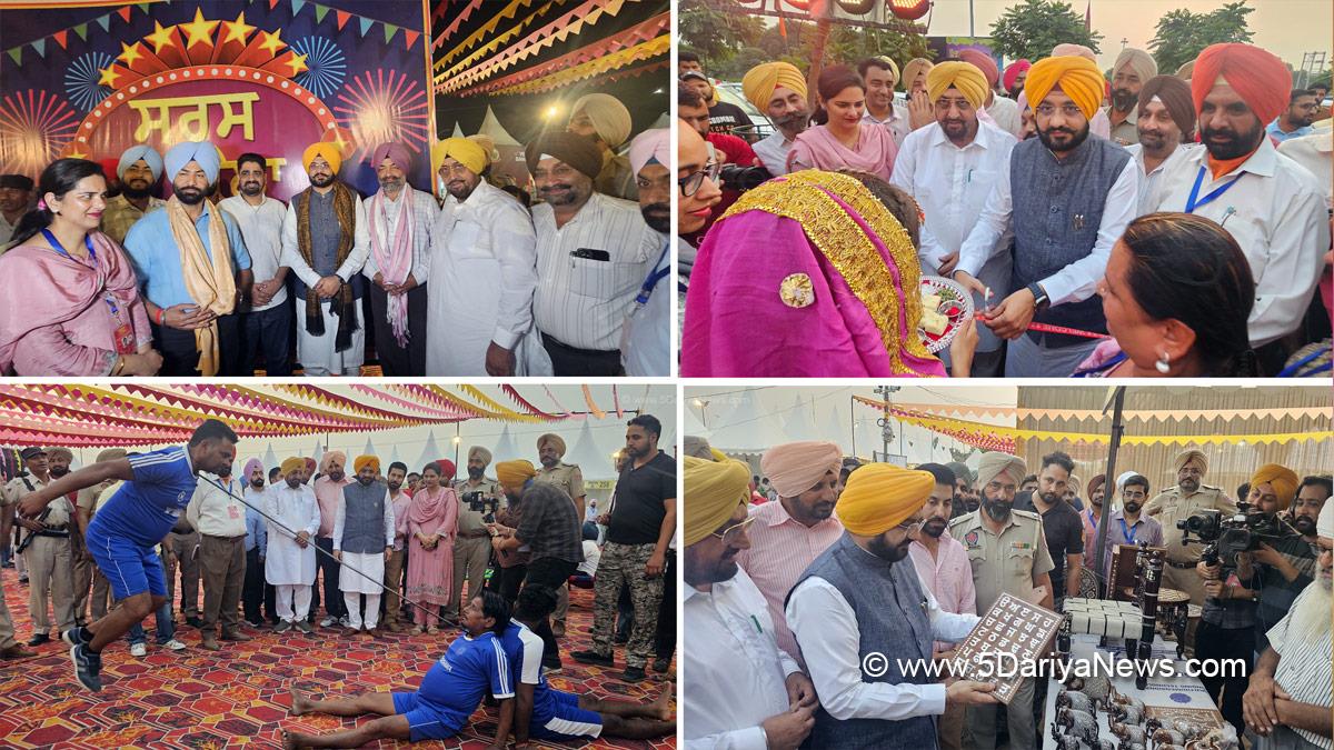 Tarunpreet Singh Sond, AAP, Aam Aadmi Party, Aam Aadmi Party Punjab, AAP Punjab, Government of Punjab, Punjab Government, SARAS Mela, SARAS Mela Mohali, Mohali
