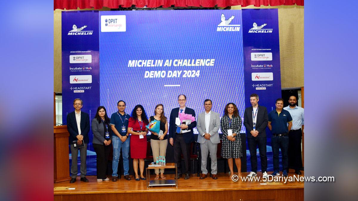 Michelin, Michelin AI Challenge, Department for Promotion of Industry and Internal Trade, DPIIT, Petros Sourmelis,New Delhi